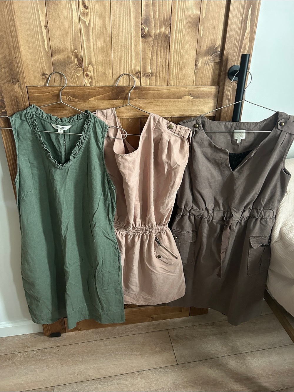 Anthropologie sm cargo taupe dress includes extra 2 dresses